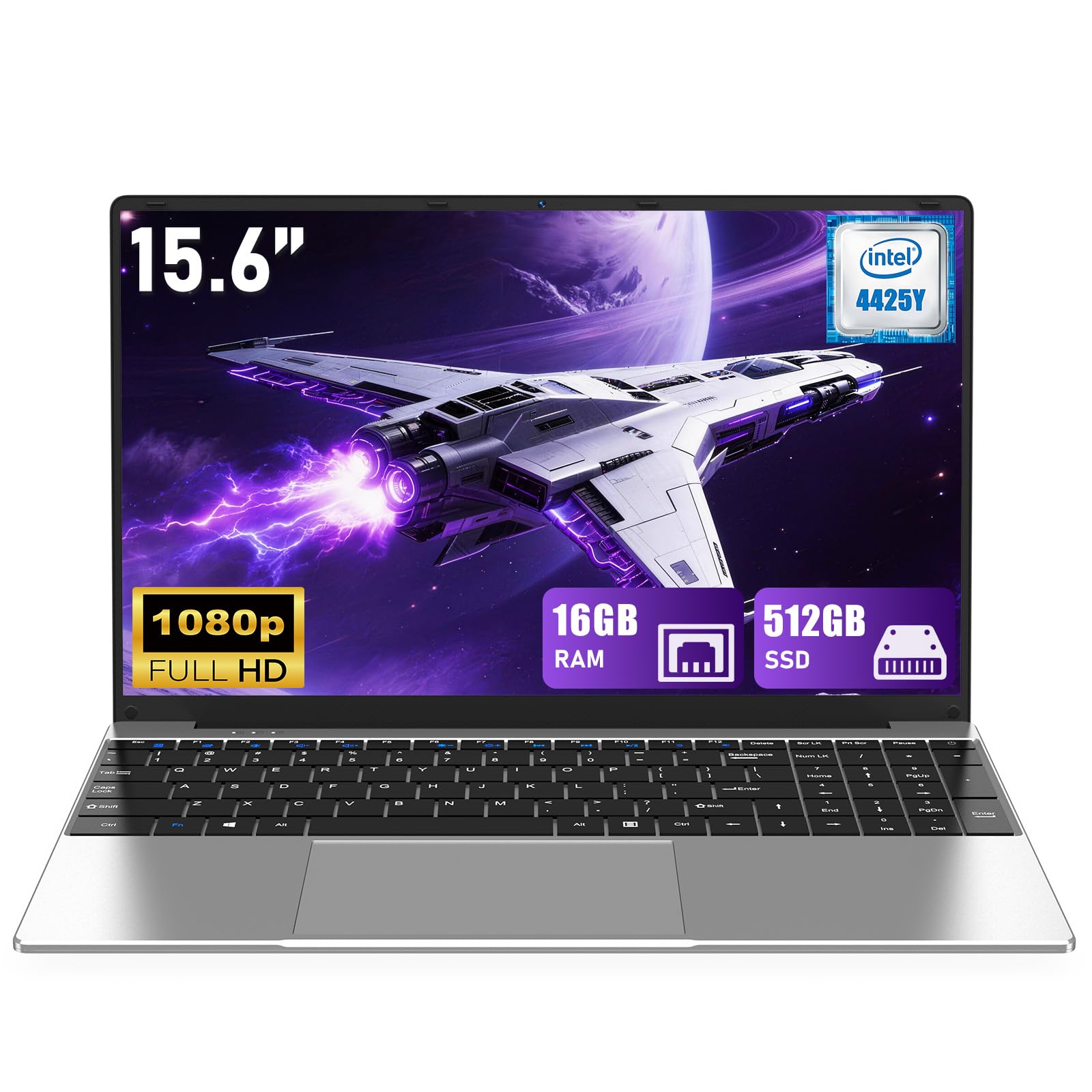 NIAKUN 15.6" Laptop - Windows 11 Pro, 16GB RAM -1