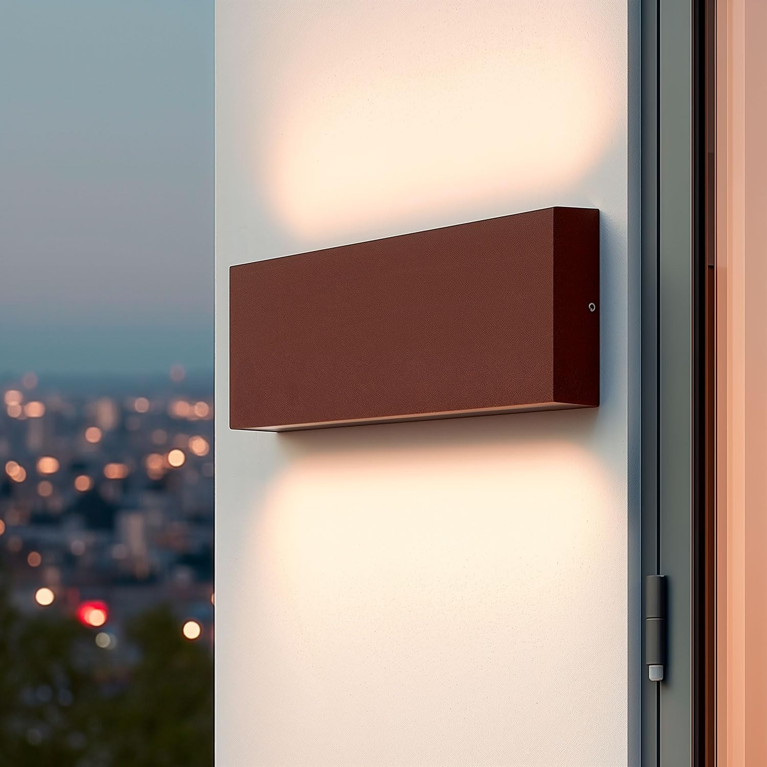LEDKIA Aplique de Pared Exterior LED 20W Aluminio Iluminación Doble Cara CC