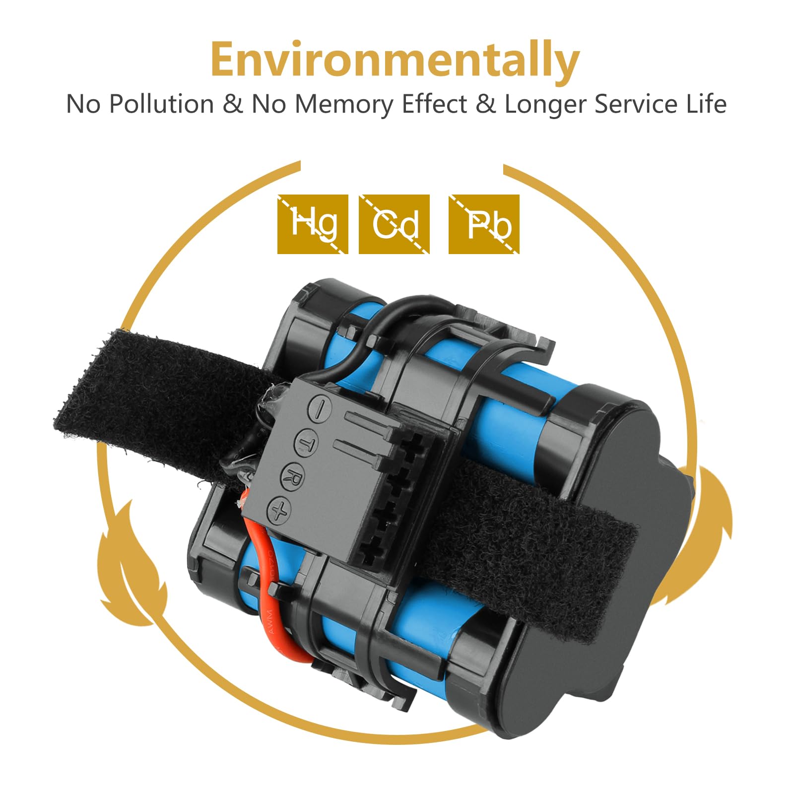 Joiry 40V 5000Mah Li-Ion Replacement Battery Work With Greenworks 29462 29472 Not For Gen 1 - 3
