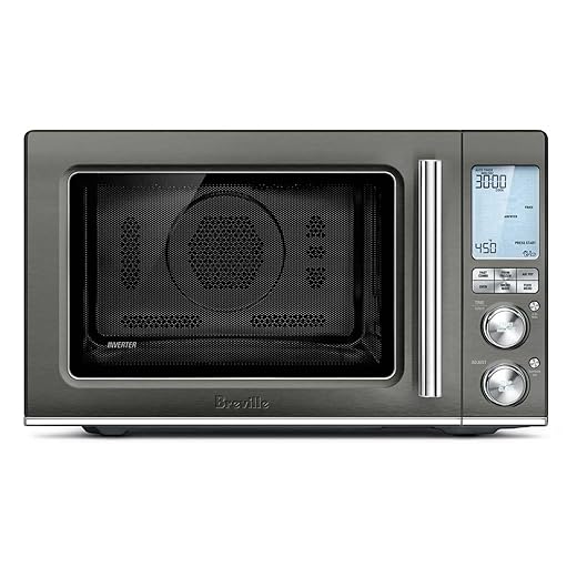 Breville BMO870BST Combi Wave 3-in-1 Microwave, Air Fryer and Convection Oven, Black Stainless Steel