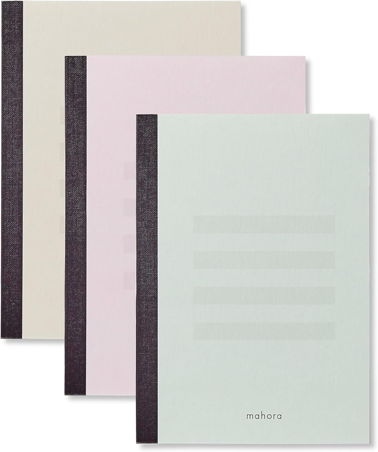 Eye Care A6 Notebook, 50 Sheets, Set of 3 Colors, Glare Resistant, Fatigue, Made in Japan, Colored Paper
