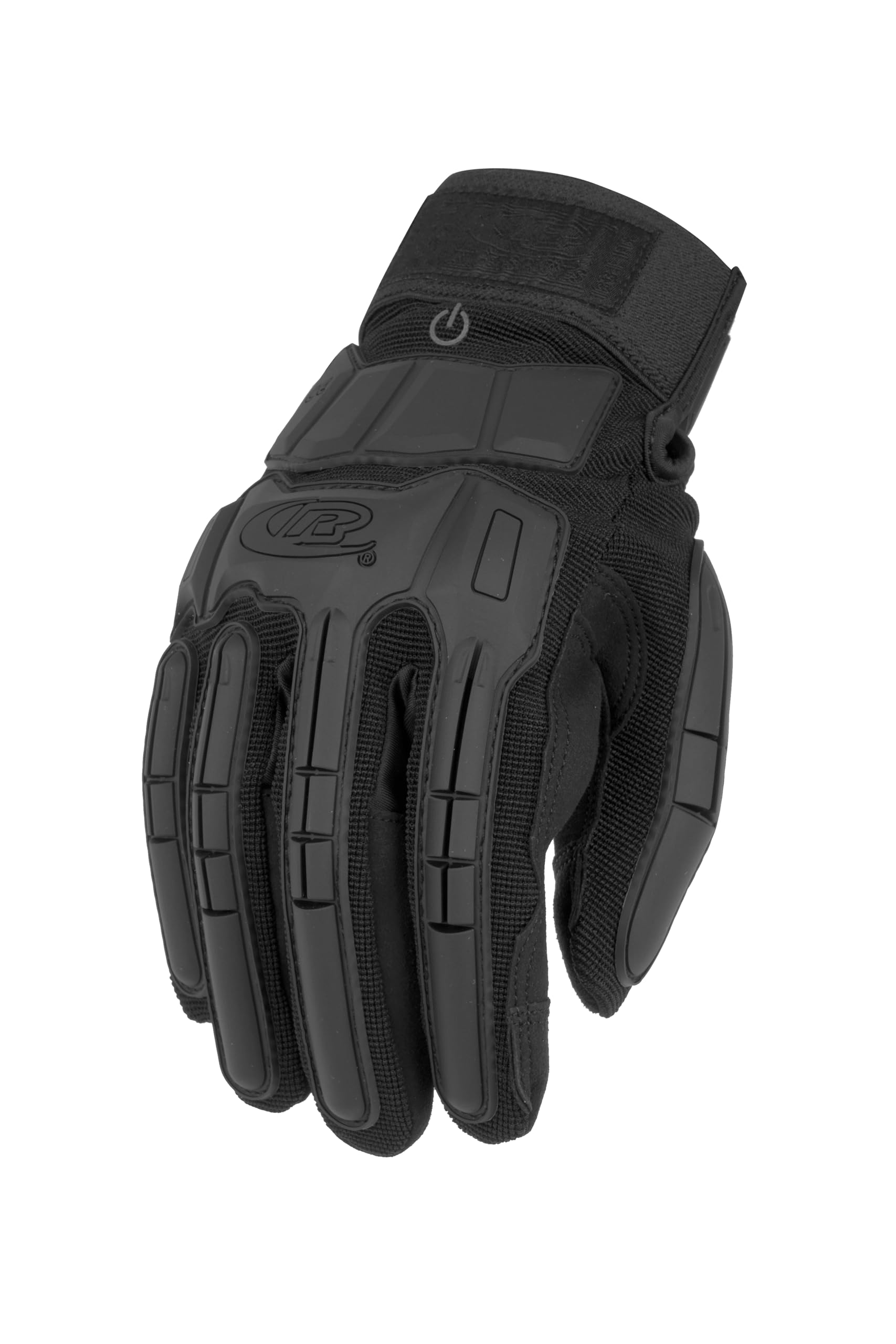 Ansell Ringers R163 Universal-Sicherheitshandschuhe, Extra-robuste schlagfeste Profi-Arbeitshandschuhe, Tastsensible Industrie-Handschuhe, Touchscreen, Männer und Frauen, Schwarz, Größe M (1 Paar)