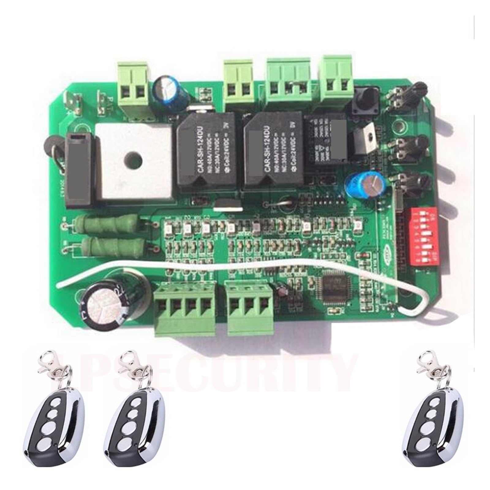 Elektrischer TüRöFfner, Toröffner-Steuereinheit-Motherboard-PCB-Motor-Controller-Platinenkarte for 24-V-Gleichstrom-Schiebetor-Motoröffner(8 remote controls)