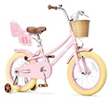 Girls Bike for 2-12 Years Old Kids 12-20 Inch Toddler Bike | with Training Wheels | & Basket | Bell Birthday Gifts for Kids