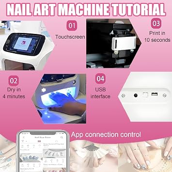 Nail Art Printer Machine - Nail Art Machine:Professional 10-Second Nail-PrintingMachine With 5