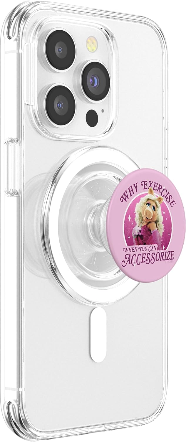 Disney Muppets Miss Piggy Accessorize Not Exercise PopSockets MagSafe PopGrip for iPhone
