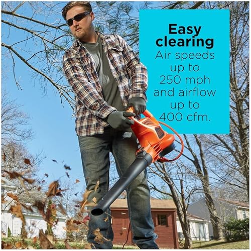 Miniatura 8 de BLACK+DECKER Soplador eléctrico de hojas 3 en 1, aspiradora de hojas, trituradora (BEBL7000)