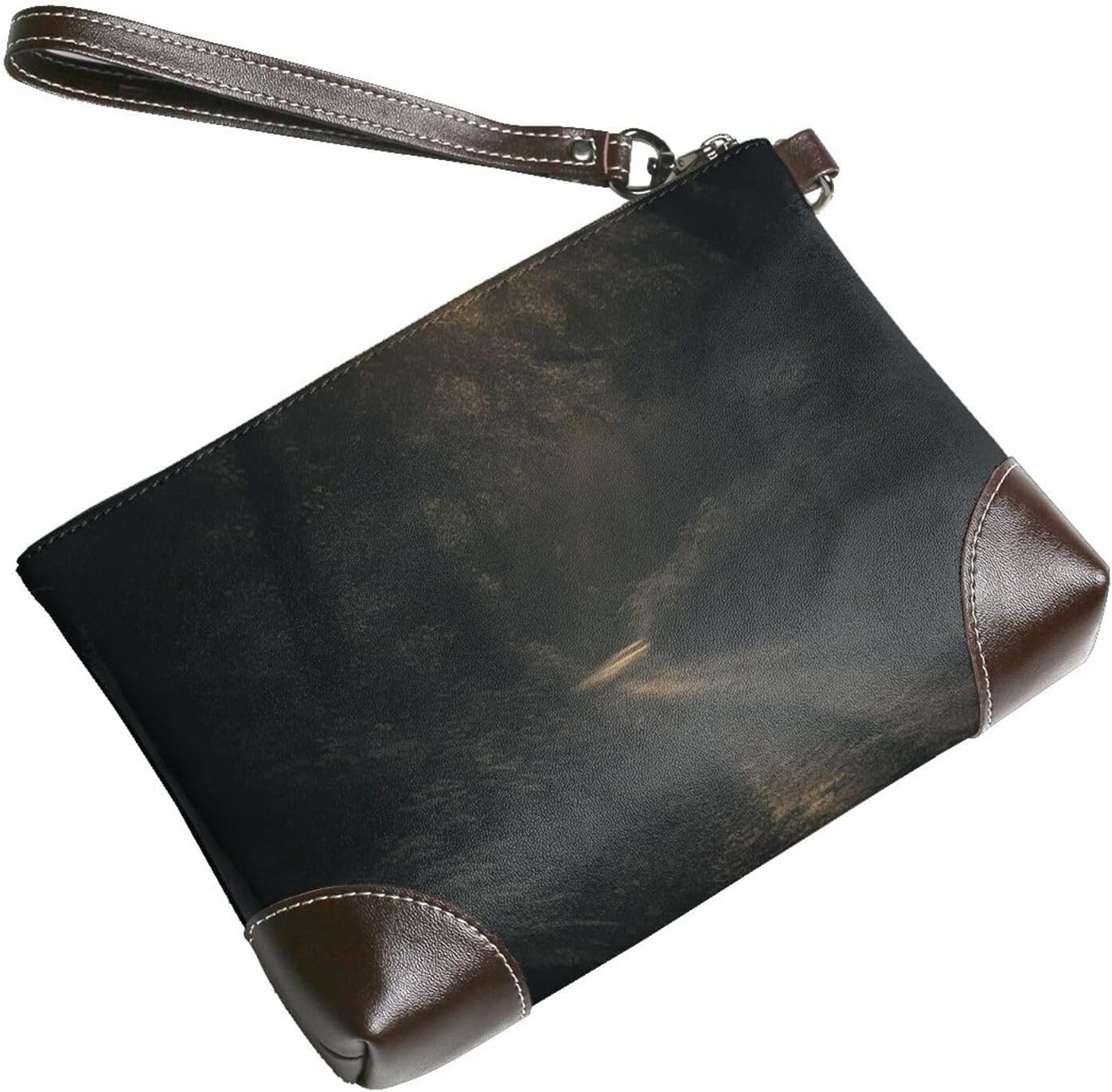 Leather Wristlet Wallet Clutch Purses For Women Ultra-Slim Ladies Handbags Credit Card Holder Lane In Dark Forest Wallet Purses Cell Phone Pouch Bag For Party And Prom, Beach Bag