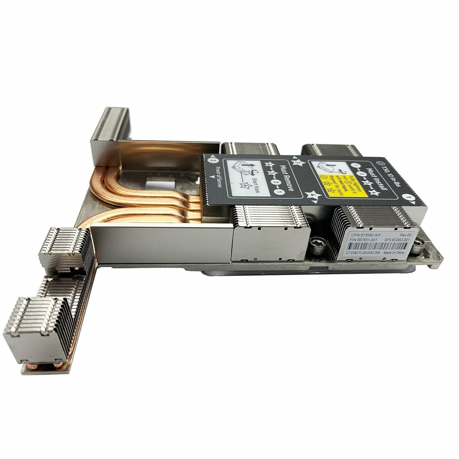 BestParts High Performance Heatsink Air Cooler Compatible with HPE ProLiant DL360 DL360p Gen10 G10 Server 873590-001 867651-001 872453-001