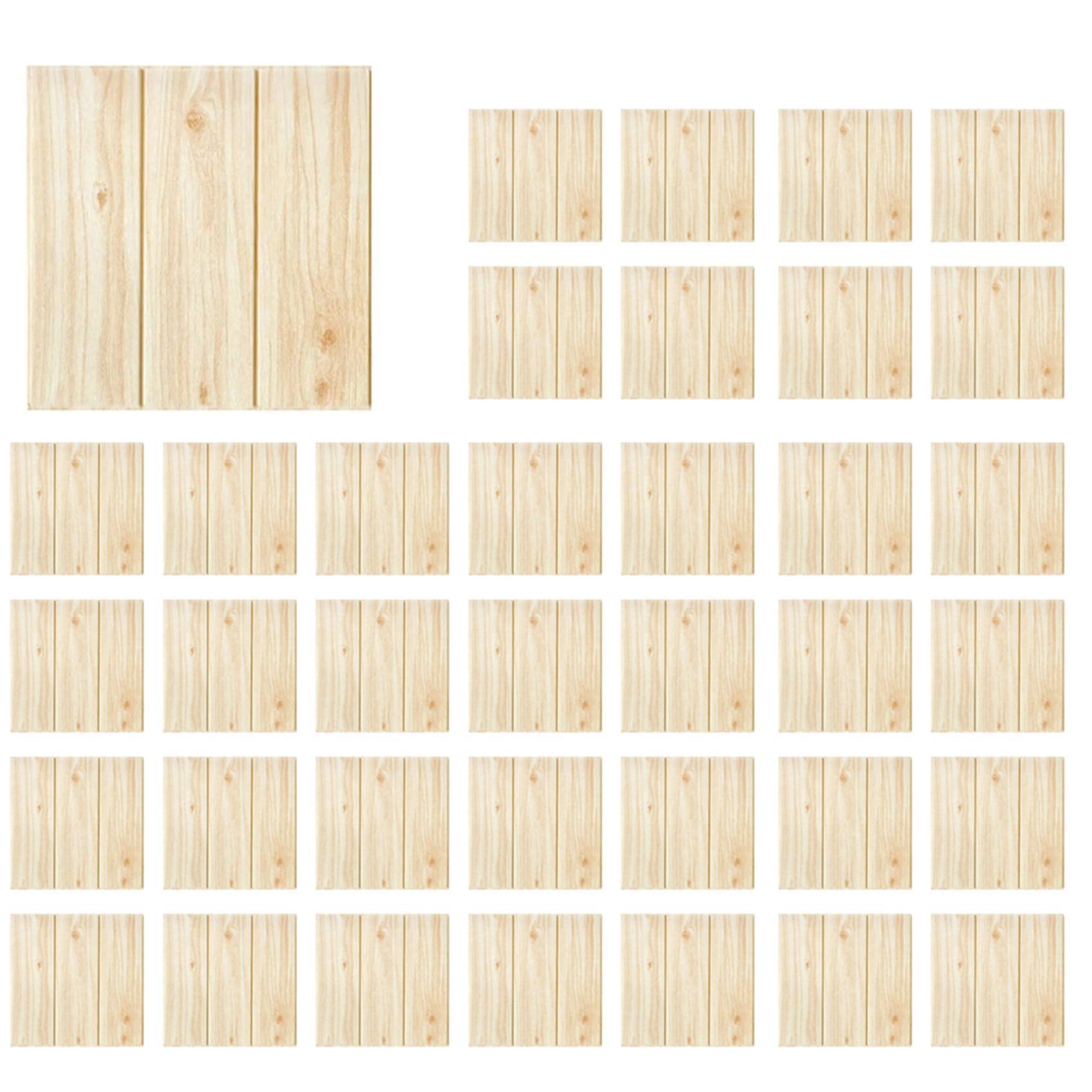 Autocollants muraux 3D brique et plaques de revêtement mural adhésif 35x35cm pour salon et chambre