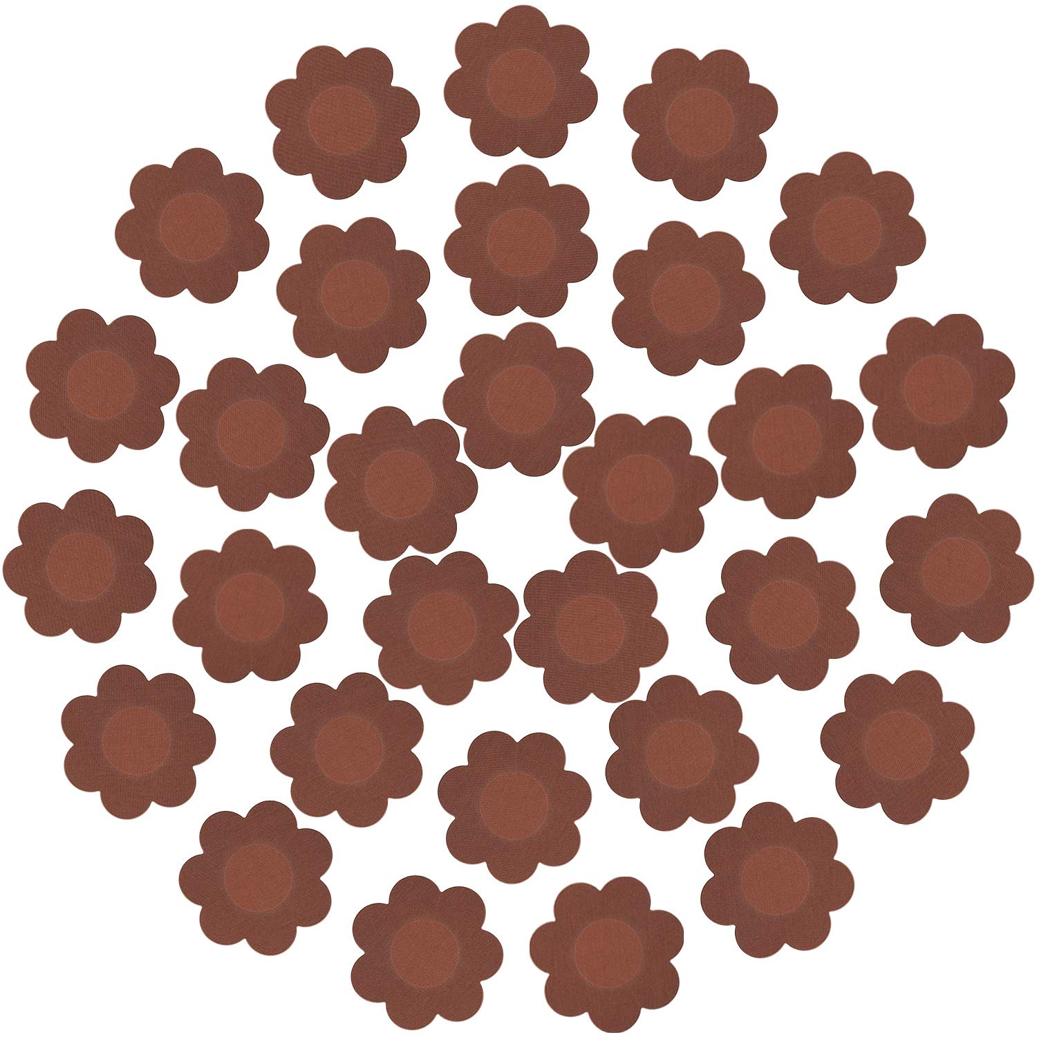 Geyoga30 Pieces Nipple Cover Plum Shaped Disposable Breast Covers Self-adhesive Petal Bra Pasties