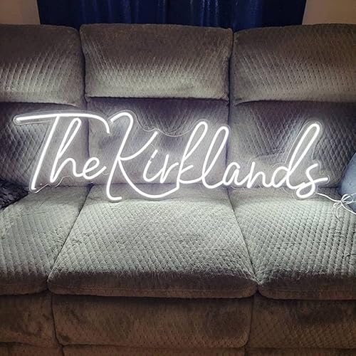 Vista 25 de Letreros LED de neón personalizados para decoración de pared de dormitorio, boda, fiesta de cumpleaños, decoración del hogar, letrero de neón