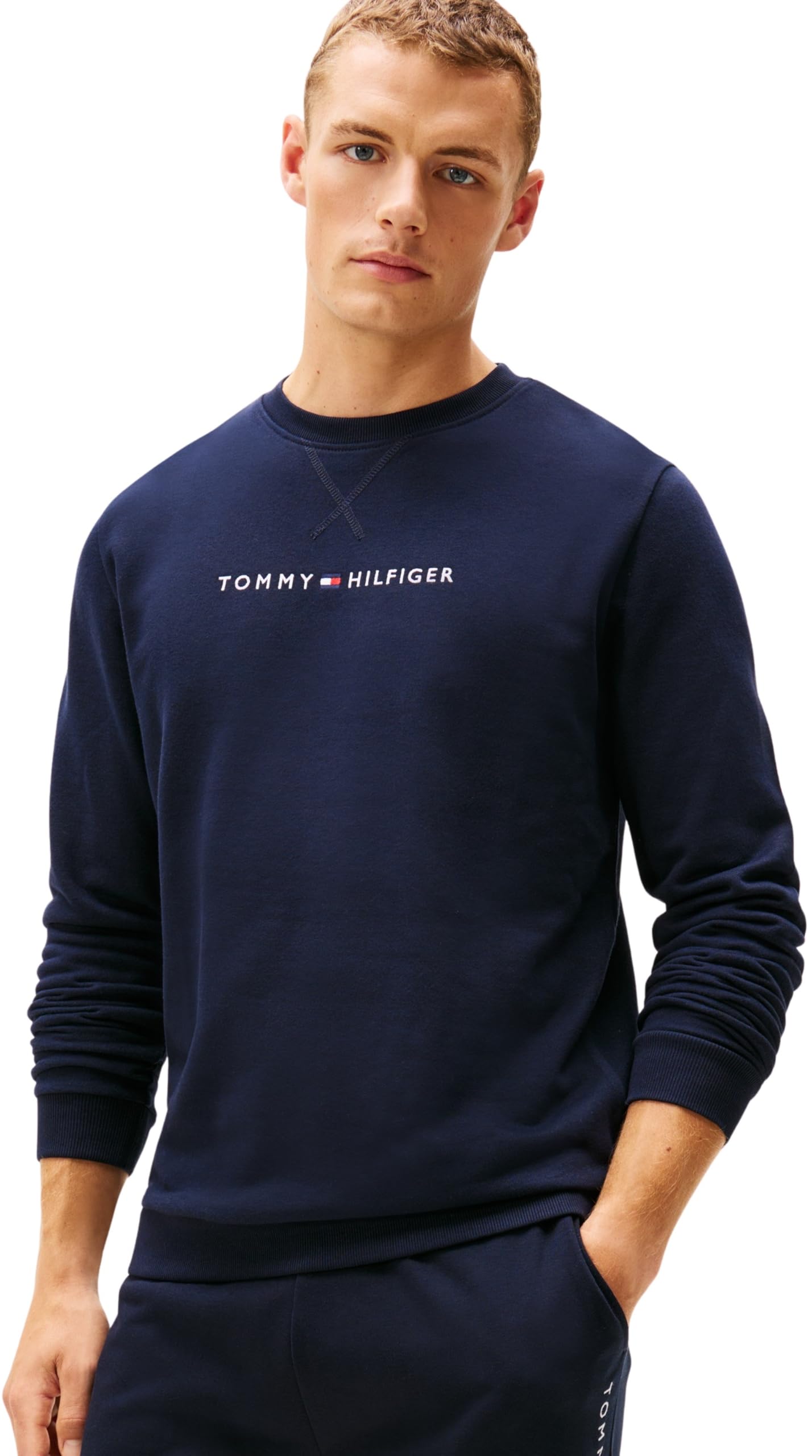 Tommy Hilfiger Herren Sweatshirt Track Top mit Rundhalsausschnitt