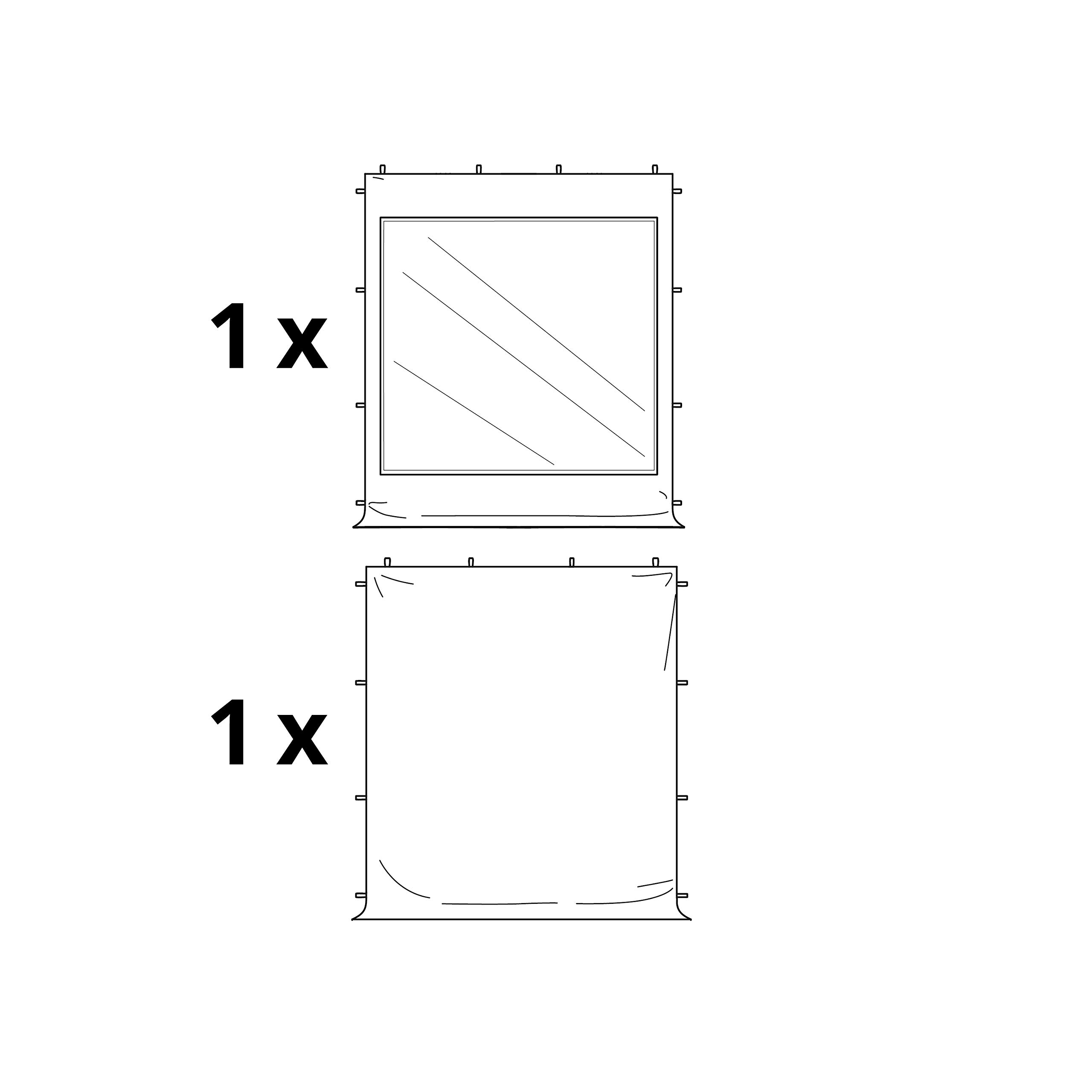 pawilon składany, 3 x 3 m – 2 części boczne 32 mm, pawilon aluminiowy, namiot imprezowy, odporny na wodę, biały