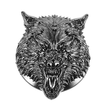 Accessories Wolf Head Push to Start Button Cover for Car Keys Gothic Car Decor Scratch Key Ignition Protective Cover