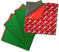 Vista 1 de Creative QT - Placas base autoadhesivas para ladrillos de construcción, compatibles con todas las marcas principales, 10.0 x 10.0pulgadas, Verde