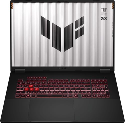 ASUS TUF Gaming A18 FA808UP-S8113 18" WUXGA 144Hz Ordinateur Portable de Jeu (AMD Ryzen 7 260, 16 Go de RAM, 1 to SSD, NVIDIA RTX 5070 8 Go, sans OS), Jager Grey - Clavier QWERTY - 7