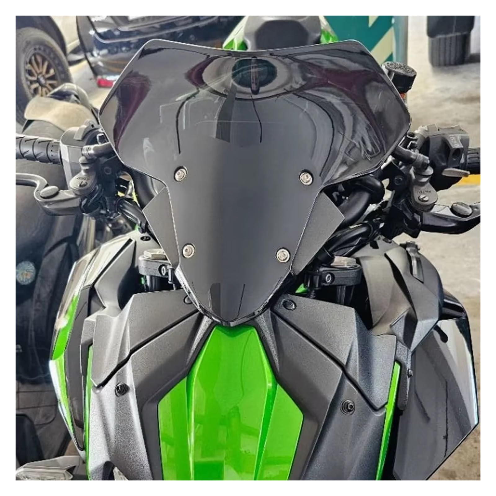 Parabrezza moto Visiera Per Schermo Deflettore Del Vento Per Parabrezza | Per Kawasaki Per Ninja Z-H2 ZH2 Z H2 SE 2020-2025 Protezione in plastica ABS per gli appassionati di moto(Chiaro)