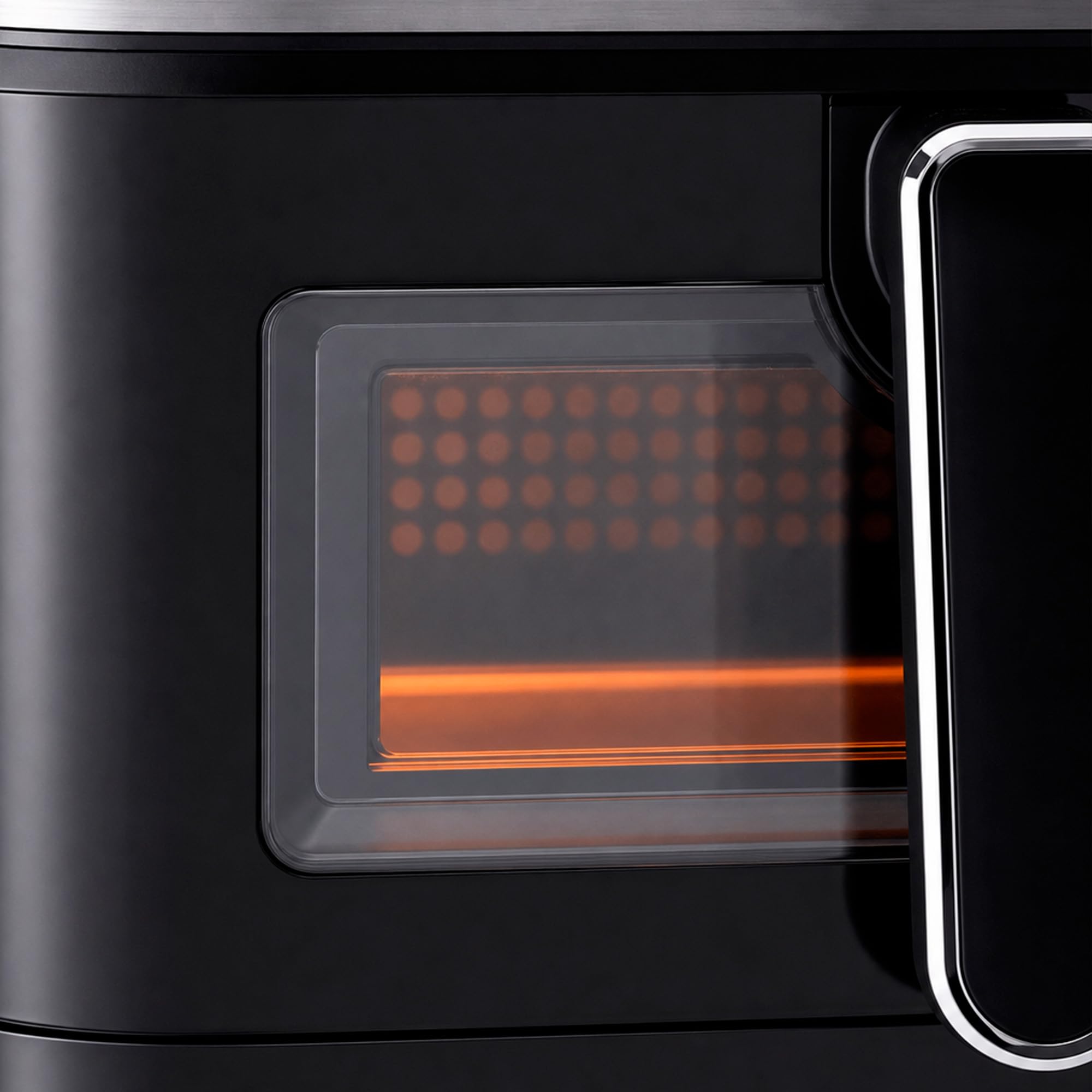 JOCCA - Podwójna cyfrowa frytkownica powietrzna 11L (5,5 l + 5,5 l) | Airfryer pionowy z 2 komorami z okienkami, 10 funkcji, kolorowy ekran dotykowy LED, 60-200 °C, nieprzywierająca i łatwa do