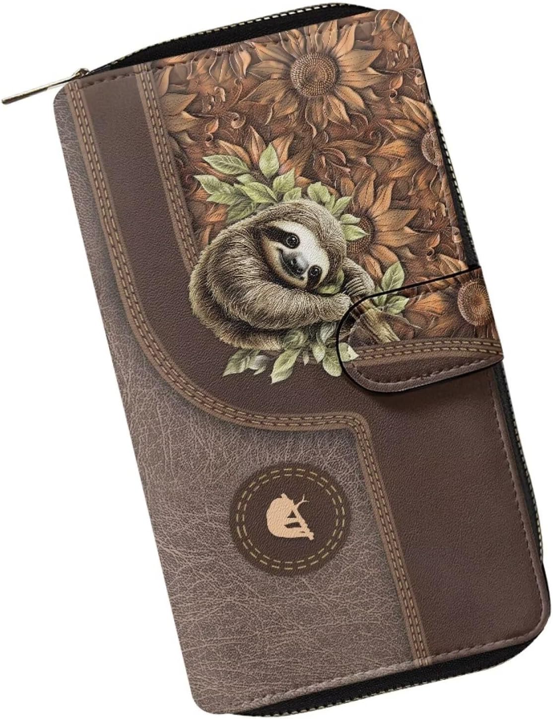 COEQINE Ladies Wallets Pink Leopard Heart Black Printed Leather Phone Long Clutch Purses Check Coin Change Holder