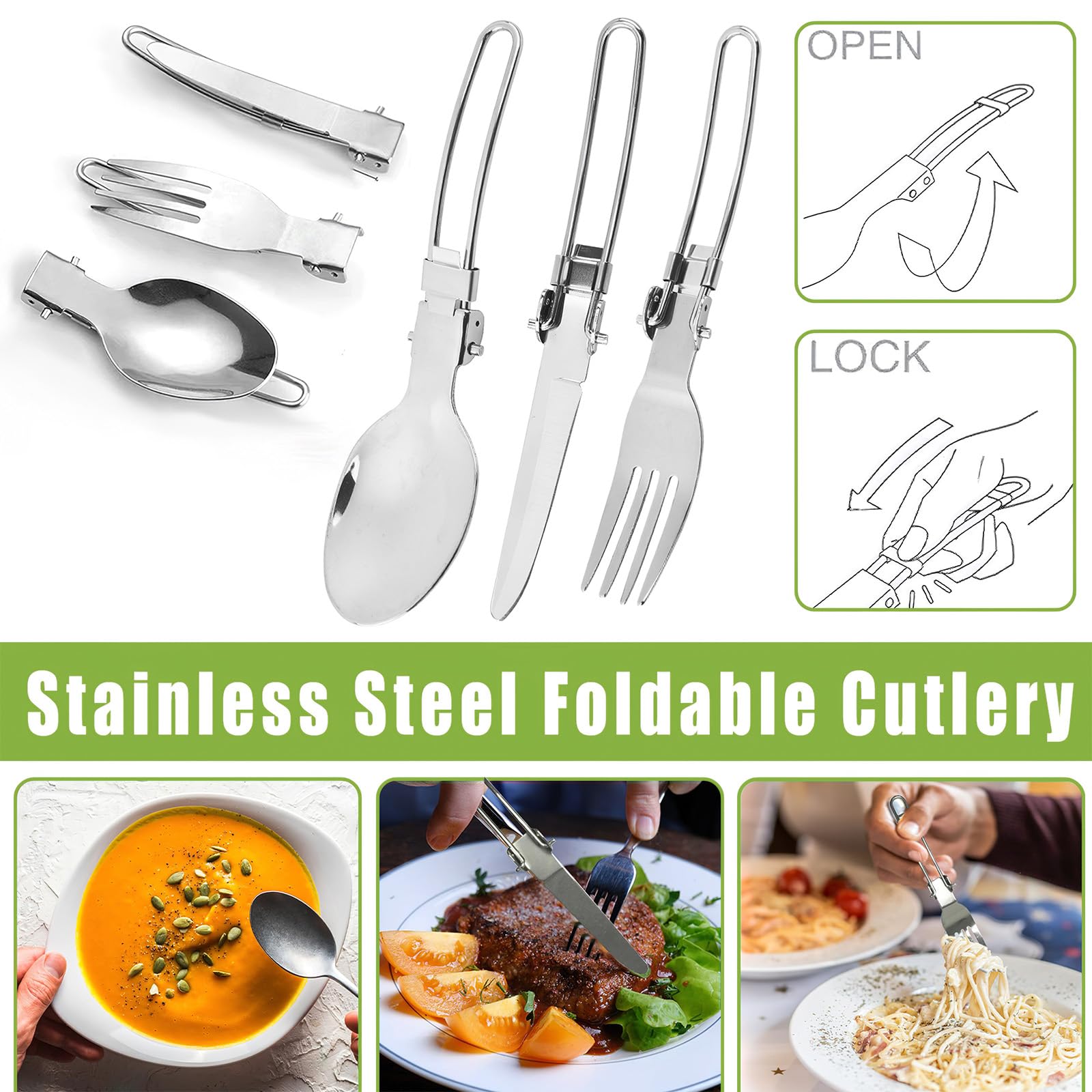 Pentola da Campeggio per Fuoco, Portatile Pentole Set, Utensili da Cucina da Campeggio, Fornello da Campeggio per 1-2 Persone, per Campeggio, Cucina All'Aperto, l'Escursionismo, Viaggi