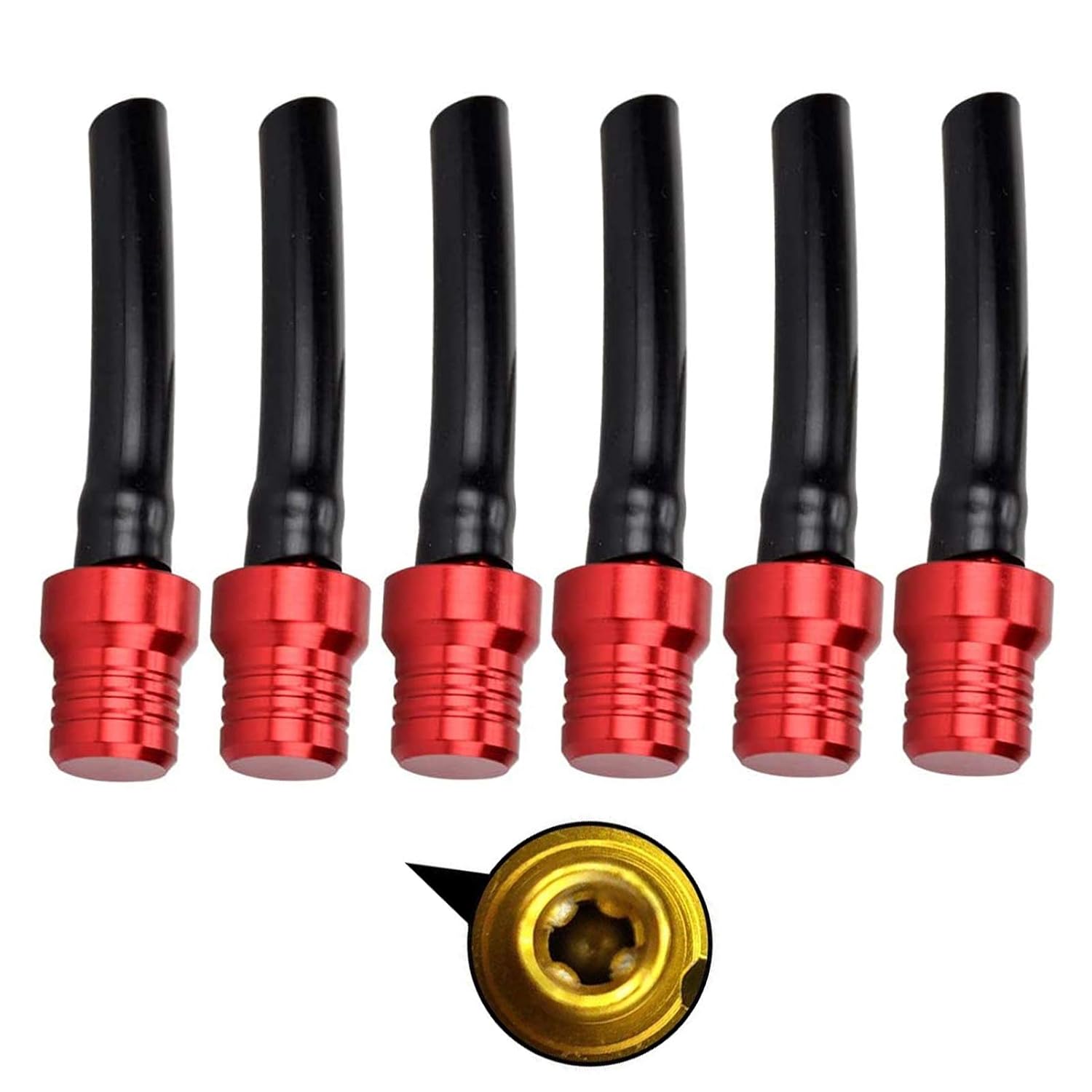 ATV Gas Cap Vent Tube With Valve Ball, 6pcs Motorcycle Universal Dirt