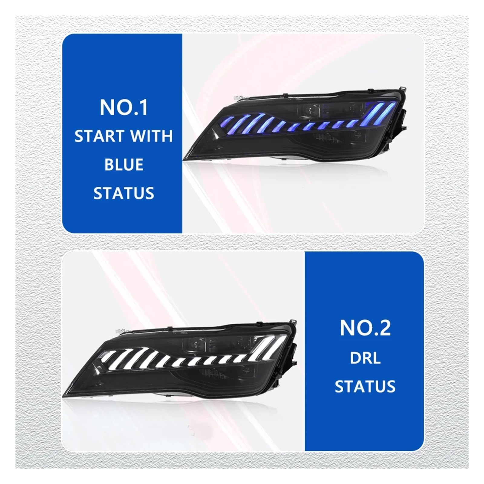 Pasuje do Au//di A7 11-14 w nowym stylu pełna dioda LED DRL reflektor samochodowy montaż sygnału akcesoria samochodowe zmodyfikowana lampa gorąca stylizacja reflektory LED(Original with AFS)