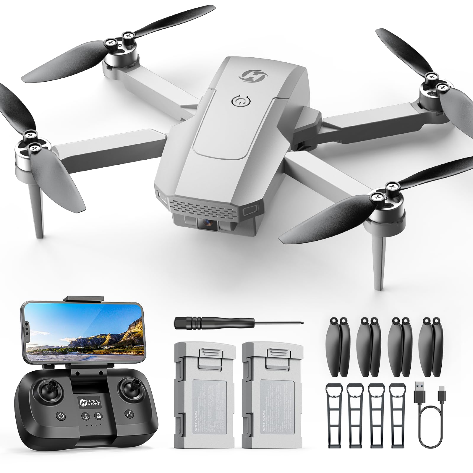 Amazon.co.jp: Holy Stone ドローン 100g未満 カメラ付き 小型 2K