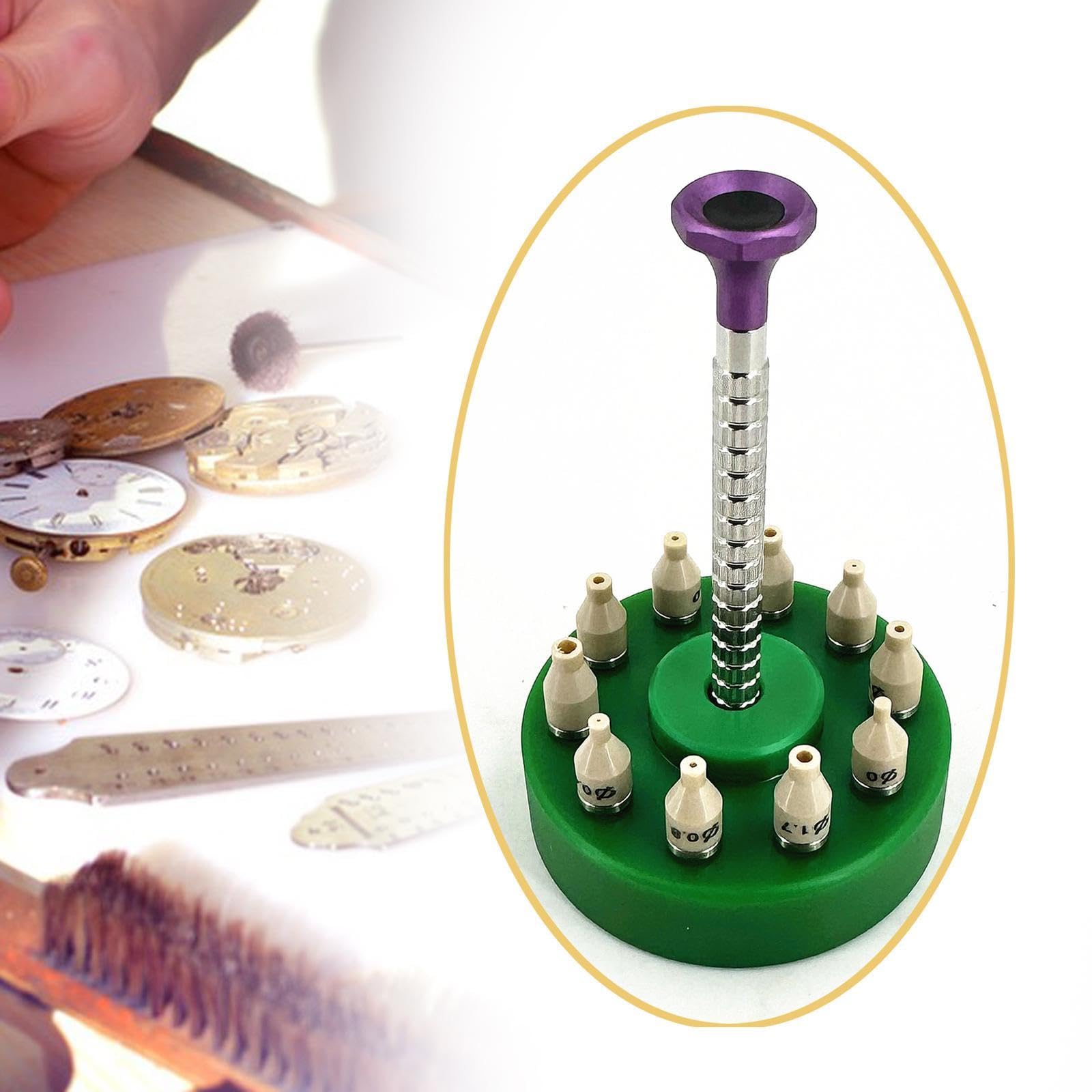 Set di Utensili manuali di precisione per orologiai (Verde)