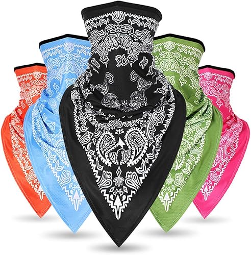 Miniatura 6 de Pañuelos para la cabeza, secado rápido, protección UV, resistente al viento, multifuncional, estampado de cachemira