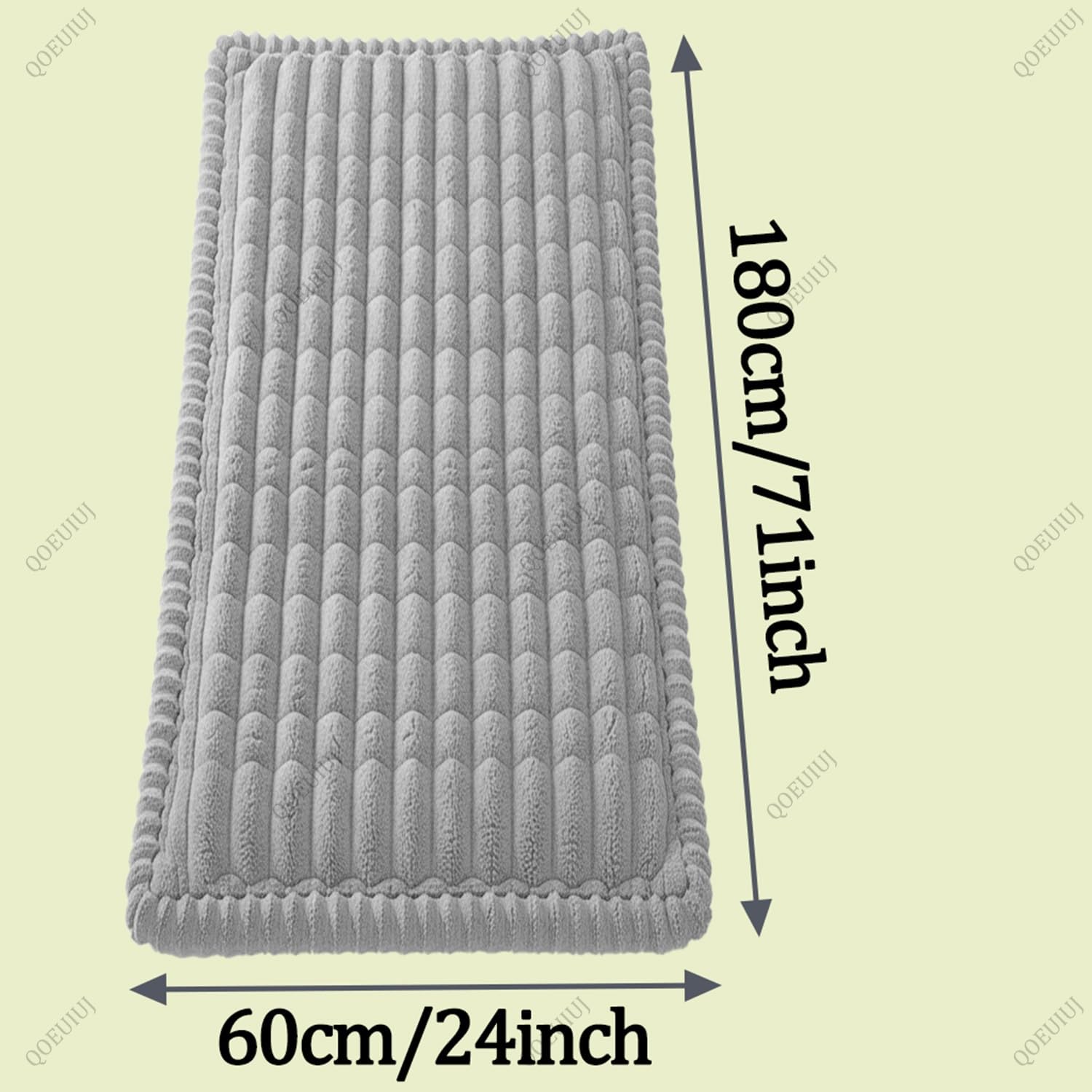 Sesselschoner Relaxsessel Antirutsch Sesselüberwurf Weiche Plüsch Sesselauflage Cord, Waschbarer Schonbezug für Haustiere Hunde Katzen, Lounge Sesselbezug(Dunkelgrau,60x180cm)