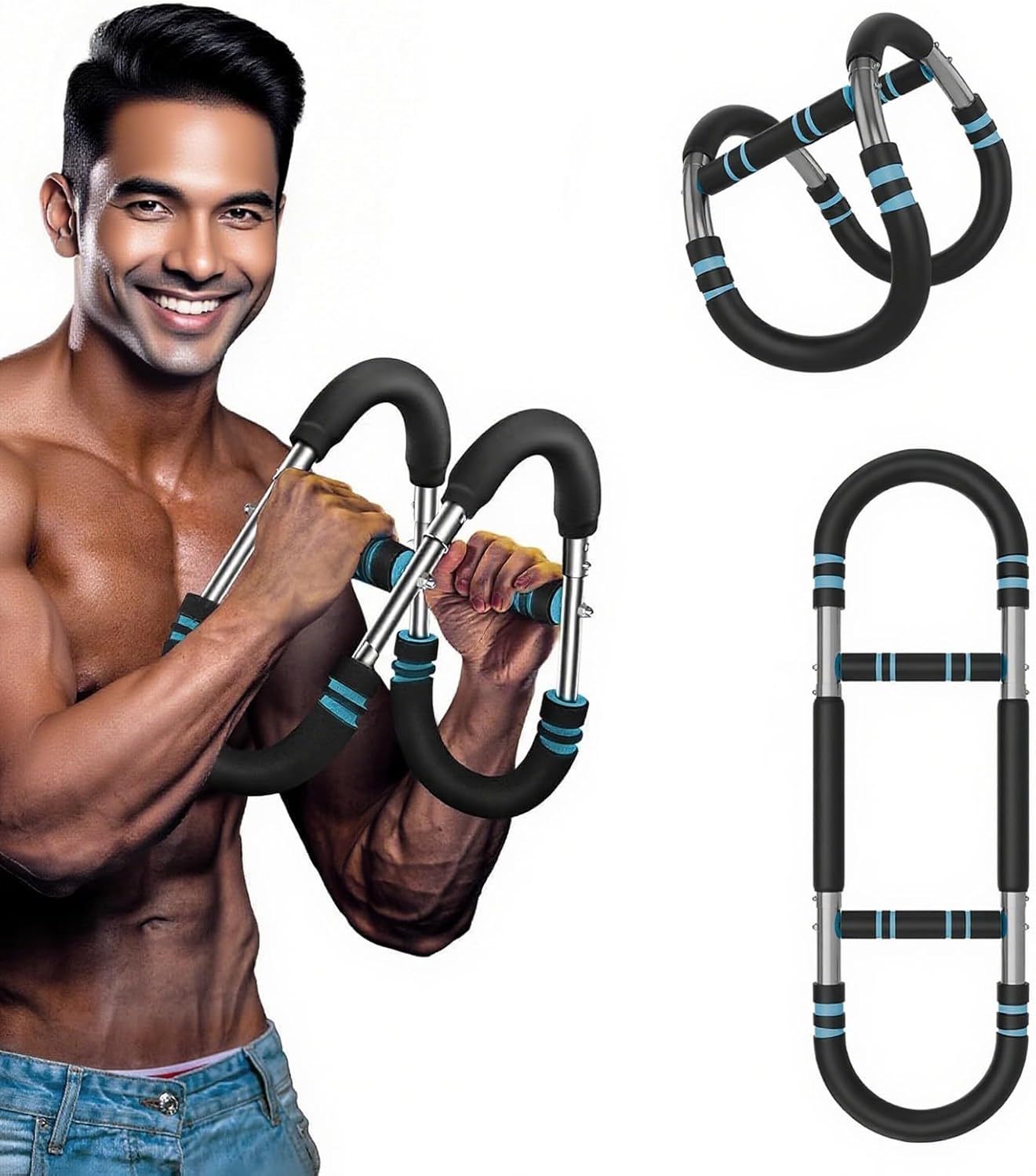 Exercise Equipment-Portable Resistance Training, Adjustable Chest and arm Training Equipment for Men and Women, Suitable for use at Home and in The Gym, for Men.