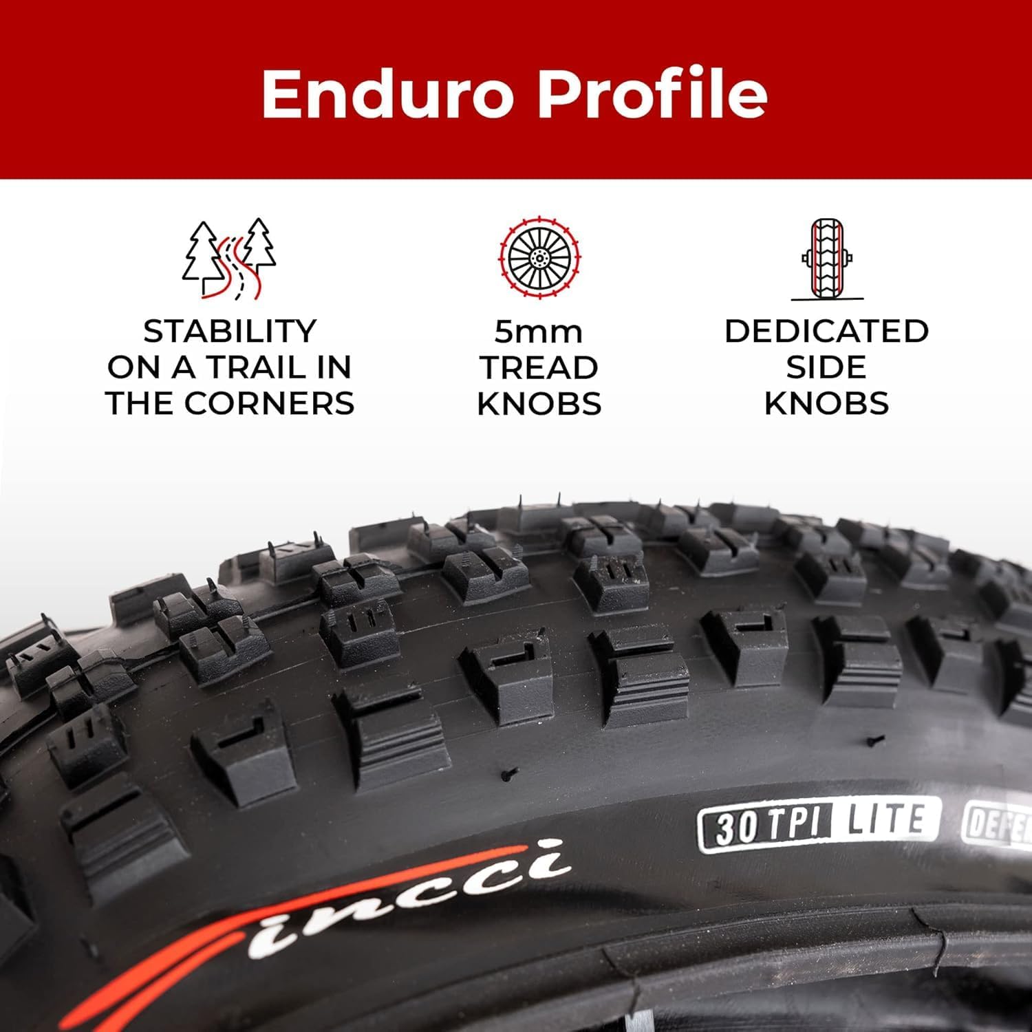 Fincci Pair 27.5 x 2.35 Bike Tire - Foldable Black 27.5 Mountain Bike Tires 60-584 Maori - 30 TPI - 27.5 Tires with Kevlar Bead for Enduro, MTB, Hybrid Bikes - Wheelset 27.5 inch for Man & Woman
