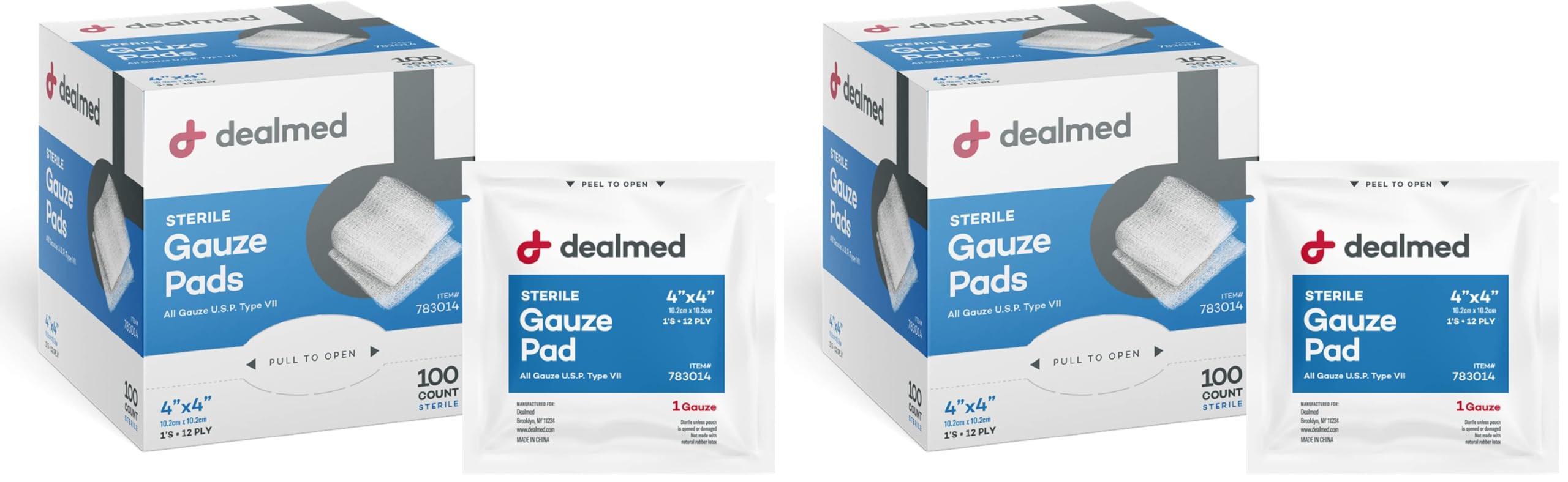 Sterile Gauze Pads - 100 Count -13