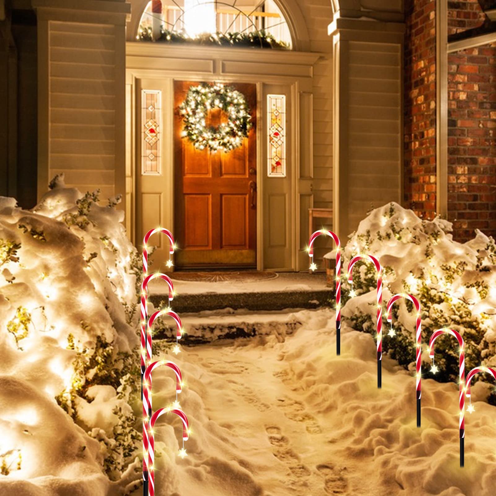 特大キャンディケイン　ライト照明クリスマス　イルミネーション　ガーデン　什器 特大キャンディケイン ライト照明クリスマス イルミネーション