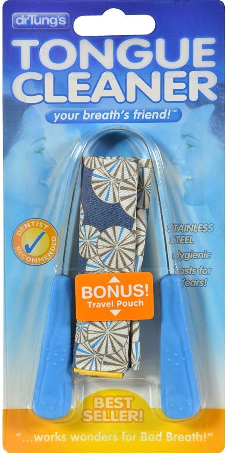 Dr. Tung's Stainless Steel Tongue Cleaner,Assorted Colors