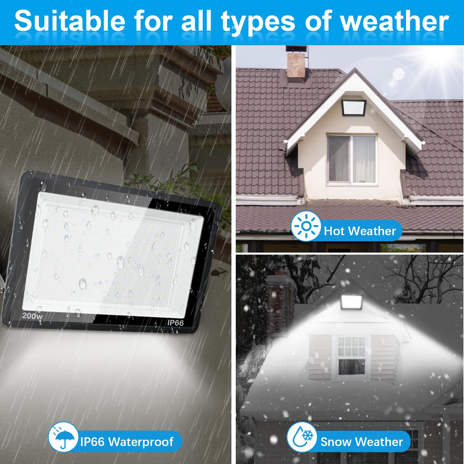 Proiettore Moderno Classe Energetica A Garanzia 3 Anni Faretto LED 1000W 100000 Lumen Bianco Freddo Per Esterno - Luce Super Potente, Impermeabile IP66, Durata 50000 Ore! Faretto Impermeabile IP66 - Foto 7