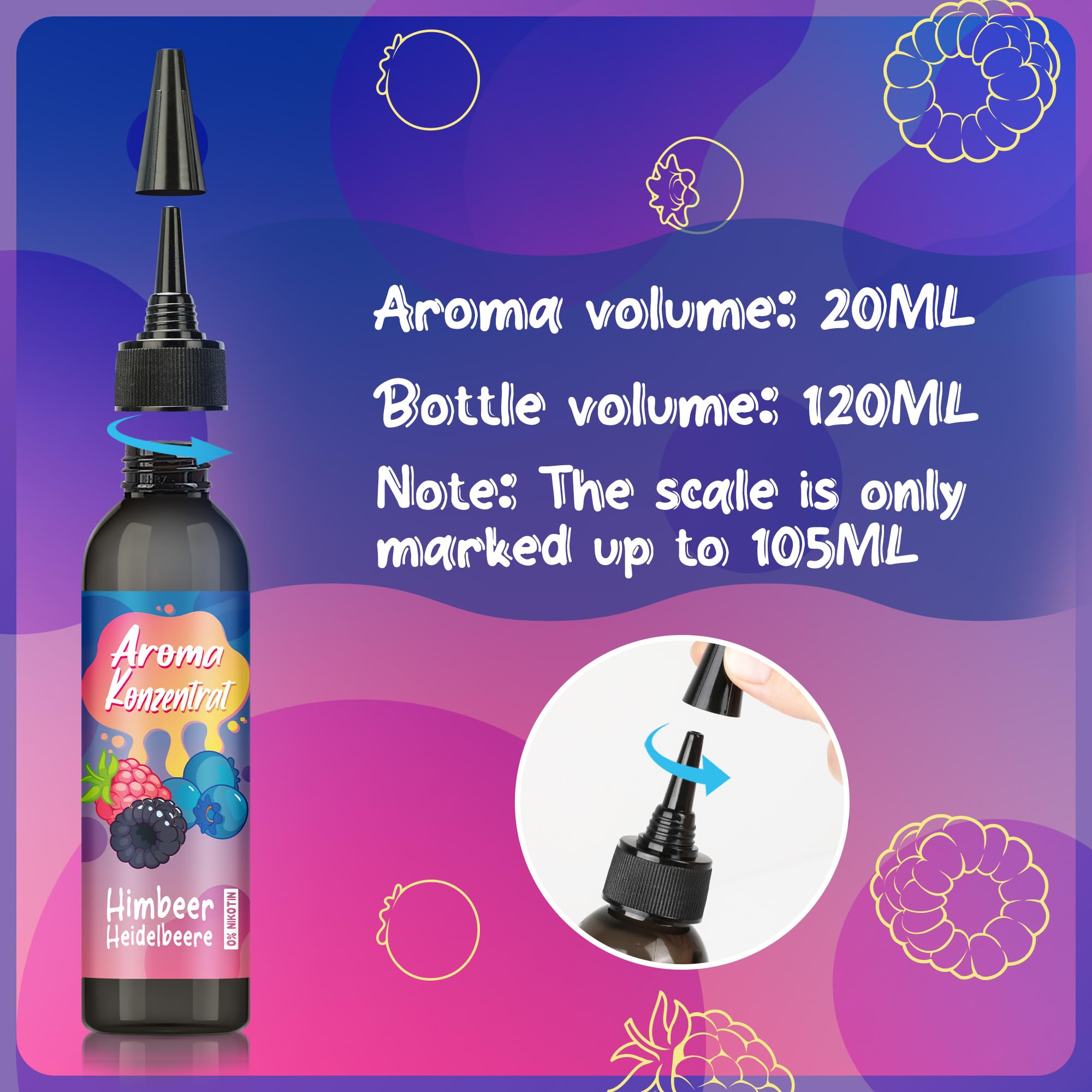 FURUN Arme concentr d'e-liquide 20ml Arme liquide myrtille framboise Bottlefill Shake-and-Vape mlanger avec le liquide de base pour e-liquide Sans nicotine : Amazon.fr: High-Tech FURUN Arme concentr d'e-liquide 20ml Arme liquide myrtille framboise Bottlefill Shake-and-Vape mlanger avec le liquide de base pour e-liquide Sans nicotine : Amazon.fr: High-Tech