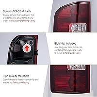 Vista 3 de Luces traseras compatibles con Chevy Silverado 1500 2500 HD 3500 HD 2007-2013 GMC Sierra 2500 HD 2012-2014 Luces traseras sin arnés de cableado
