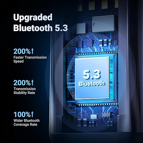 Miniatura 2 de UGREEN Adaptador auxiliar a Bluetooth 5.0 de 0.138in receptor Bluetooth para automóvil USB 2.0 a 0.138in kit de conector con micrófono integrado