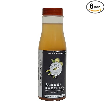 Baidyanath Jhansi Pure Herbal Ayurvedic Ready to Drink a Mla Juice - 200 Ml, Pack of 6