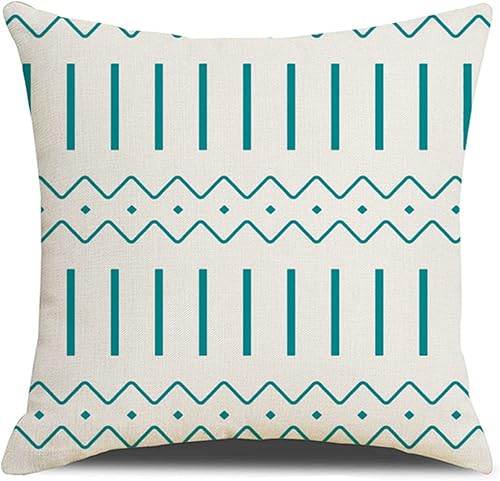 Vista 10 de Homefeelzydys Fundas de almohada de 18 x 18 pulgadas, fundas de almohada de 18 x 18 pulgadas, fundas de almohada cuadradas, juego de 4 fundas