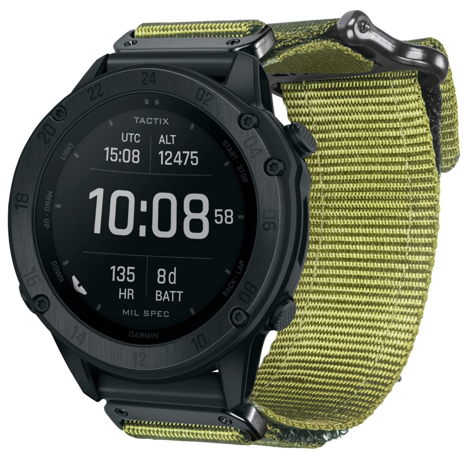 Compatible con Garmin Nylon Reloj Correa deportiva para fēnix/Forerunner/Approach/MARQ/quatix/D2 Series Correa de repuesto para hombre — view 8