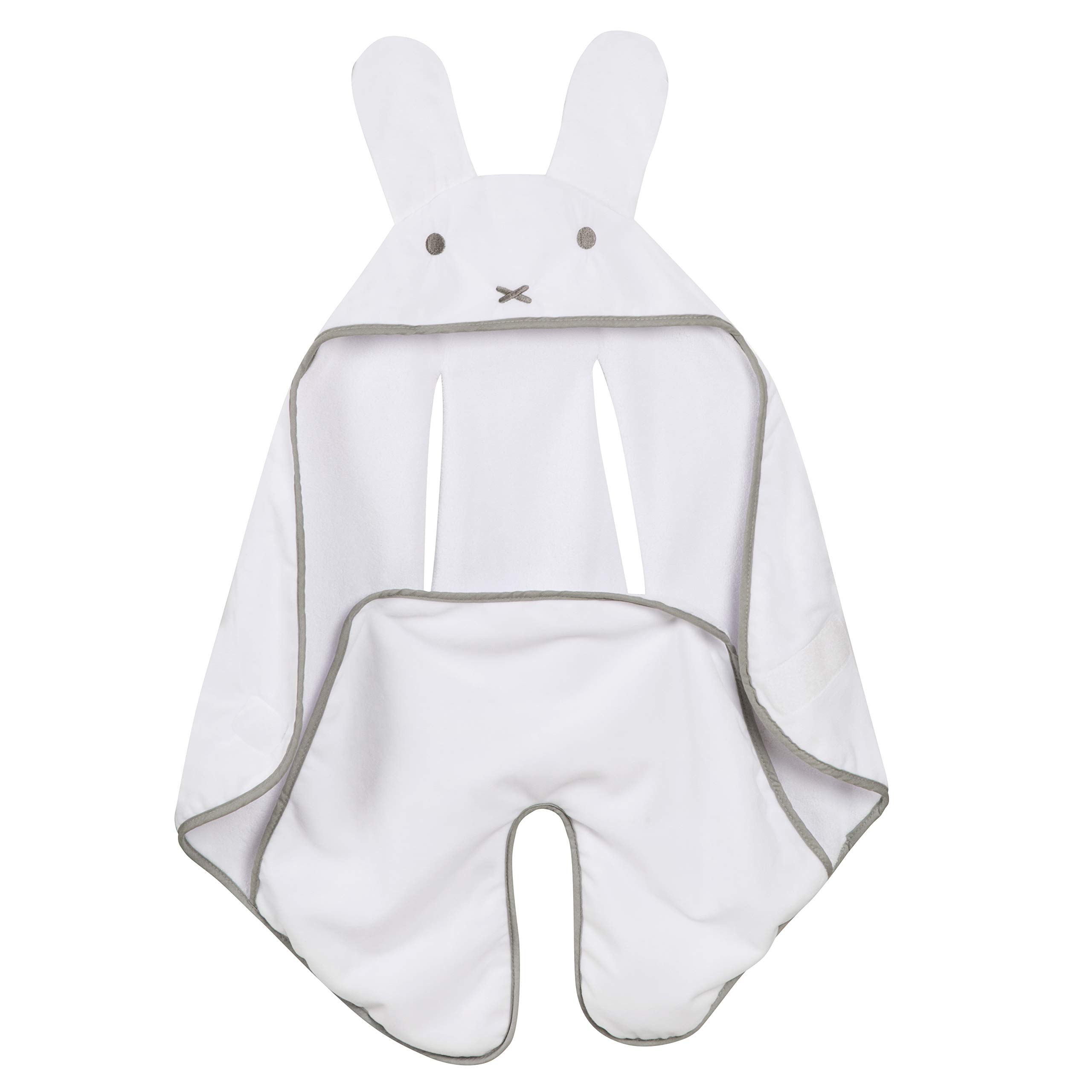 roba Couverture Portefeuille Bébé Miffy avec Fentes de Sangles pour Tous Sièges d'Auto/Poussettes Blanc