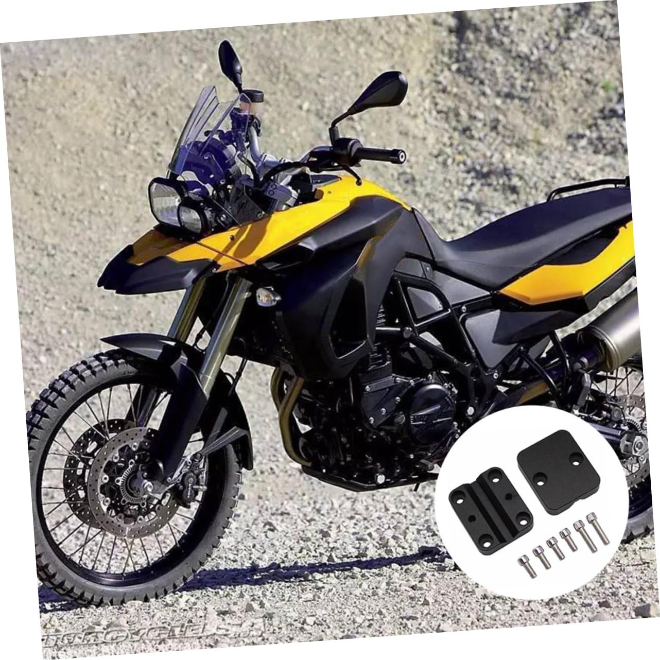 PLAFOPE Support GPS pour Moto en Alliage D’Aluminium Noir pour Téléphone