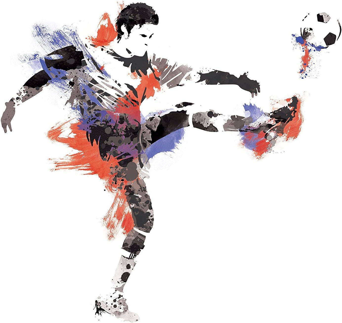 RMK2490GM Men's Soccer Champion Peel and Stick Giant Wall Decals