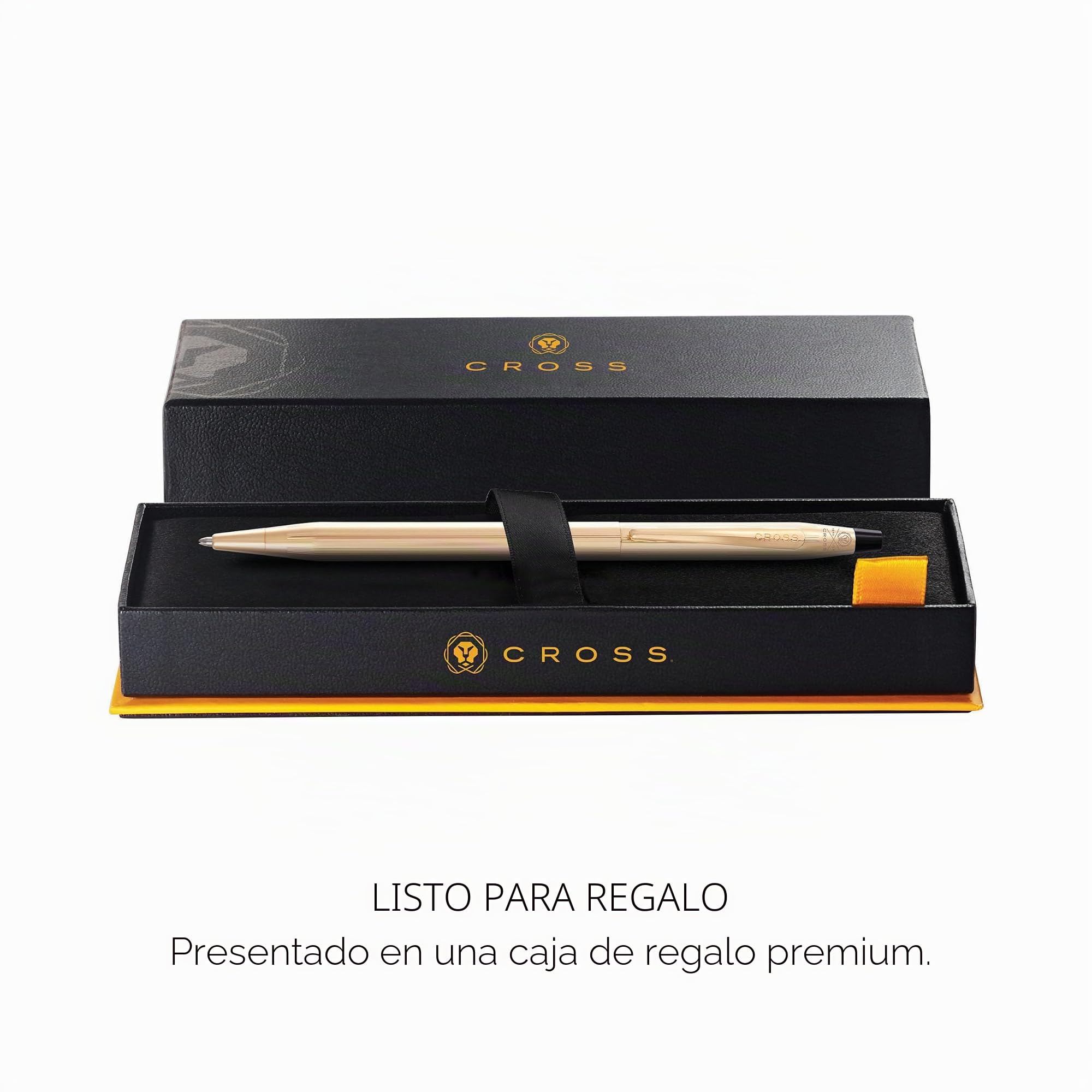 Cross Classic Century - Bolígrafo recargable de metal de acción giratoria de edición limitada con citas chapadas en oro de 23 quilates, bolígrafo mediano, incluye caja de regalo premium y cartucho