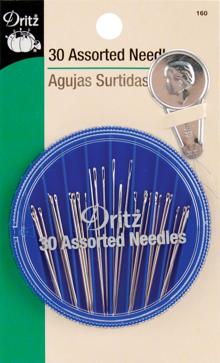 Dritz 156 Hand Needle Compact for Quilting, Assorted Sizes (30-Count) : Home & Kitchen