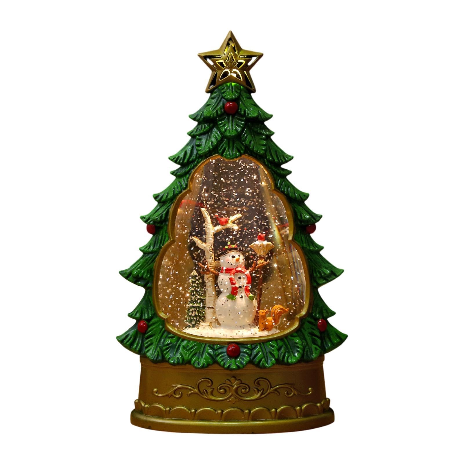 Muñeco de nieve y escoba en bola de nieve decorativa ideal para regalar en Navidad