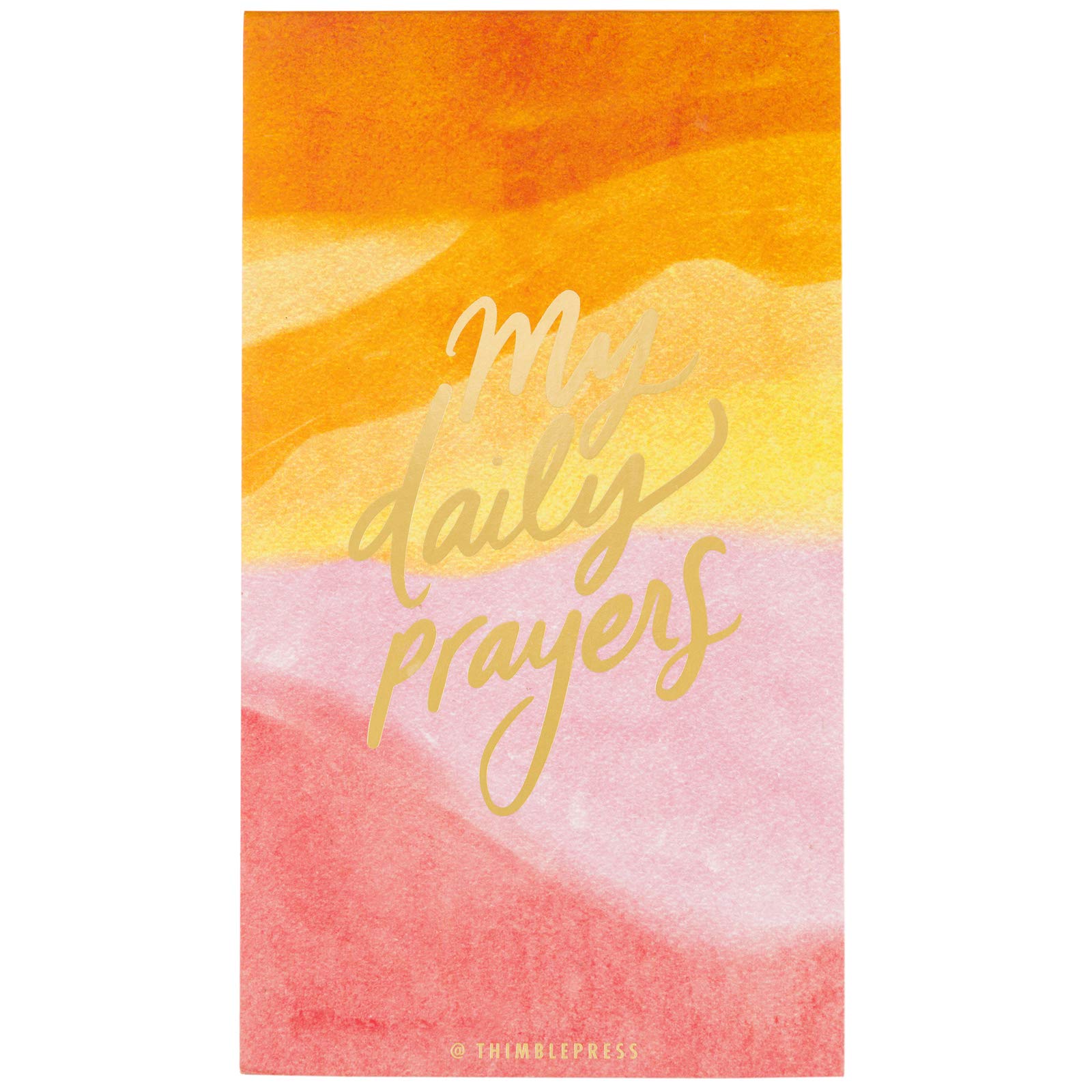 Thimblepress My Daily Prayers Inspiring Desk Notepad, Daily Faith Verses, 4.5 x 8" (Eccolo)